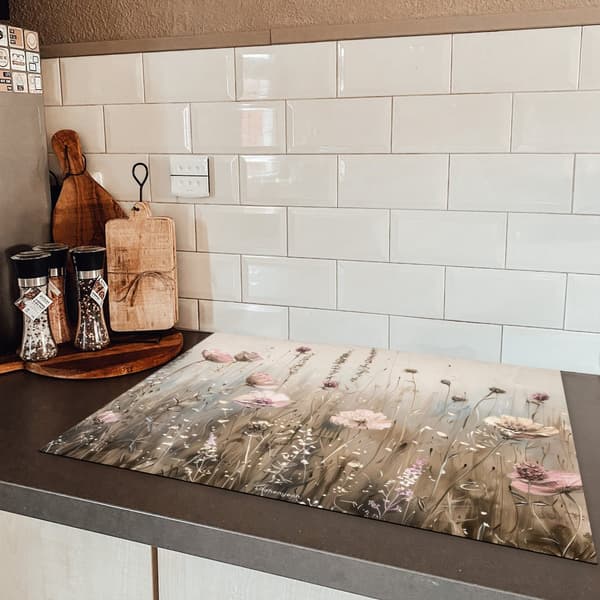 KitchenYeah Induktionsskydd - Skyddsmatta Spishäll - Induktionshäll Täckmatta - Dekoration Kökstillbehör