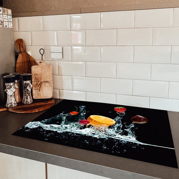 KitchenYeah Induktionsskydd - Skyddsmatta Spishäll - Induktionshäll Täckmatta - Dekoration Kökstillbehör