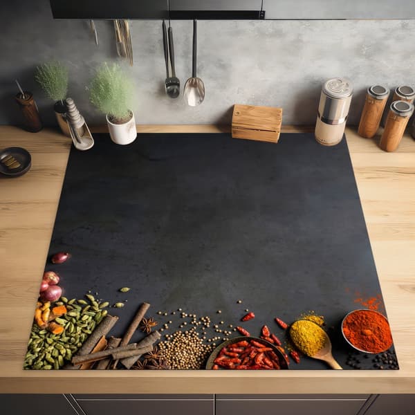 KitchenYeah Induktionsskydd - Skyddsmatta Spishäll - Induktionshäll Täckmatta - Dekoration Kökstillbehör