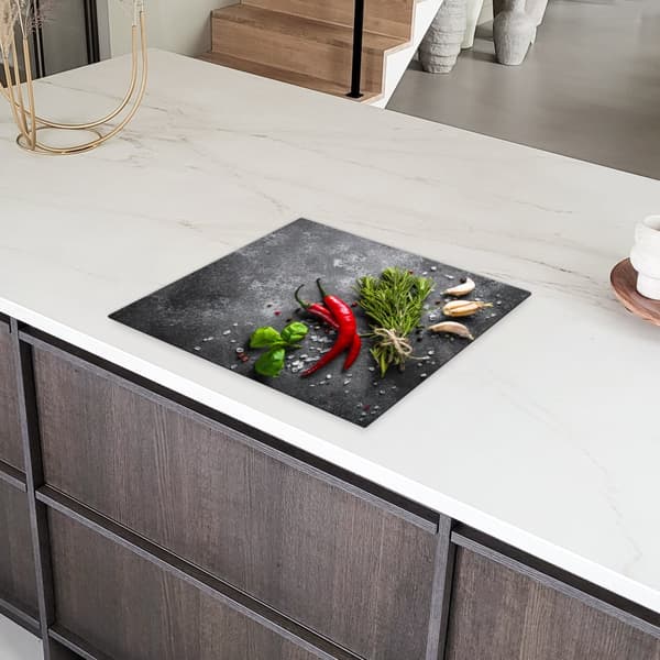 KitchenYeah Induktionsskydd - Skyddsmatta Spishäll - Induktionshäll Täckmatta - Dekoration Kökstillbehör