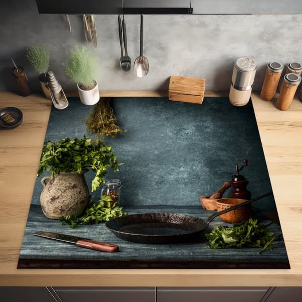 KitchenYeah Induktionsskydd - Skyddsmatta Spishäll - Induktionshäll Täckmatta - Dekoration Kökstillbehör
