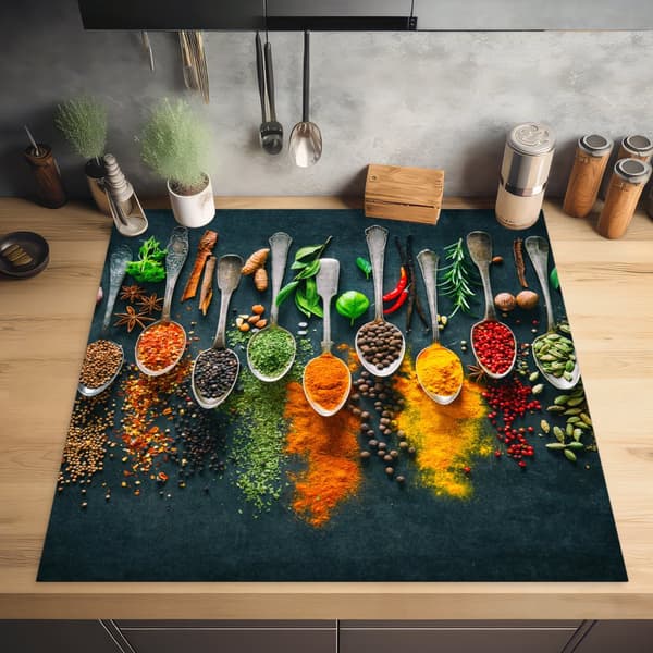 KitchenYeah Induktionsskydd - Skyddsmatta Spishäll - Induktionshäll Täckmatta - Dekoration Kökstillbehör