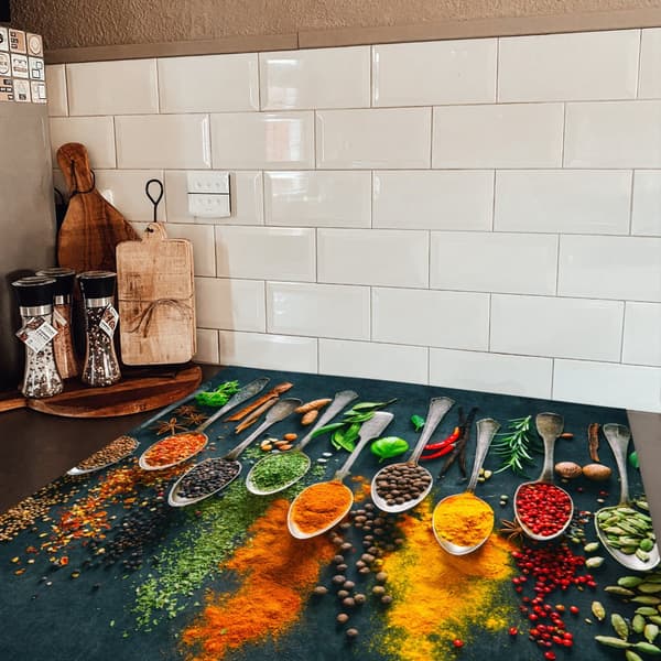 KitchenYeah Induktionsskydd - Skyddsmatta Spishäll - Induktionshäll Täckmatta - Dekoration Kökstillbehör