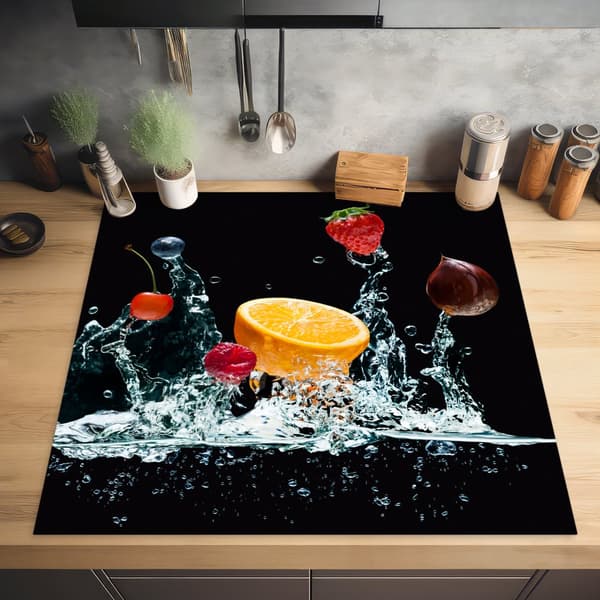 KitchenYeah Induktionsskydd - Skyddsmatta Spishäll - Induktionshäll Täckmatta - Dekoration Kökstillbehör