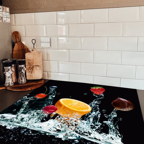 KitchenYeah Induktionsskydd - Skyddsmatta Spishäll - Induktionshäll Täckmatta - Dekoration Kökstillbehör