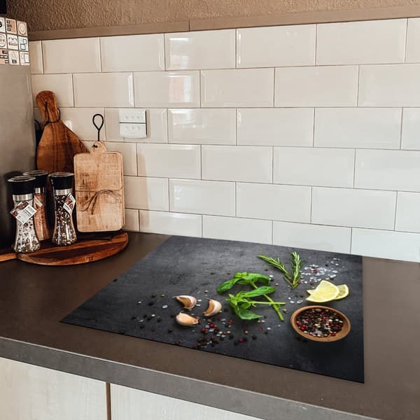 KitchenYeah Induktionsskydd - Skyddsmatta Spishäll - Induktionshäll Täckmatta - Dekoration Kökstillbehör