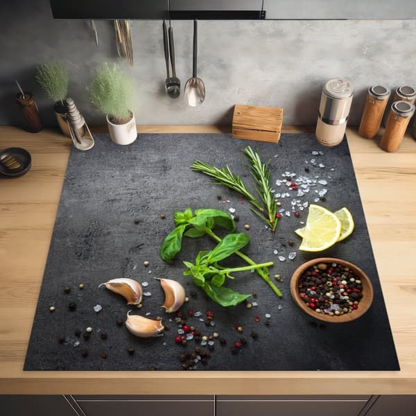 KitchenYeah Induktionsskydd - Skyddsmatta Spishäll - Induktionshäll Täckmatta - Dekoration Kökstillbehör