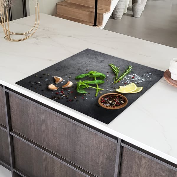KitchenYeah Induktionsskydd - Skyddsmatta Spishäll - Induktionshäll Täckmatta - Dekoration Kökstillbehör