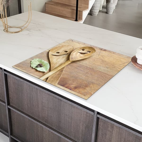 KitchenYeah Induktionsskydd - Skyddsmatta Spishäll - Induktionshäll Täckmatta - Dekoration Kökstillbehör