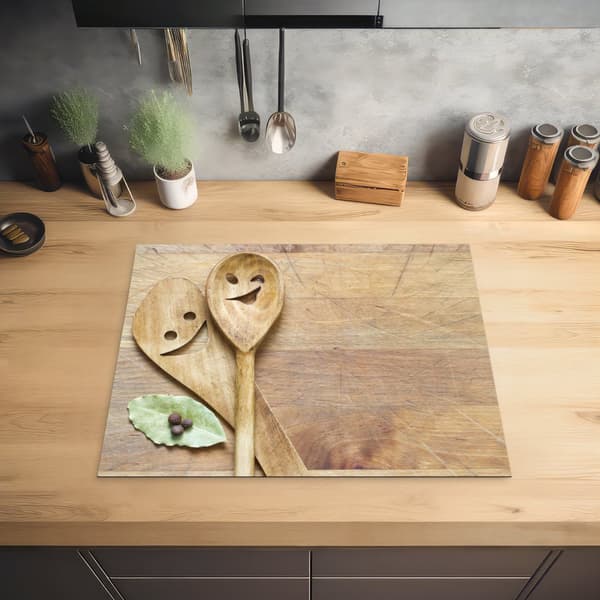 KitchenYeah Induktionsskydd - Skyddsmatta Spishäll - Induktionshäll Täckmatta - Dekoration Kökstillbehör