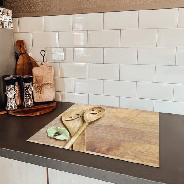 KitchenYeah Induktionsskydd - Skyddsmatta Spishäll - Induktionshäll Täckmatta - Dekoration Kökstillbehör