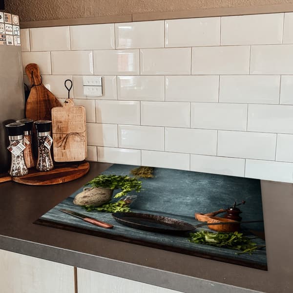 KitchenYeah Induktionsskydd - Skyddsmatta Spishäll - Induktionshäll Täckmatta - Dekoration Kökstillbehör