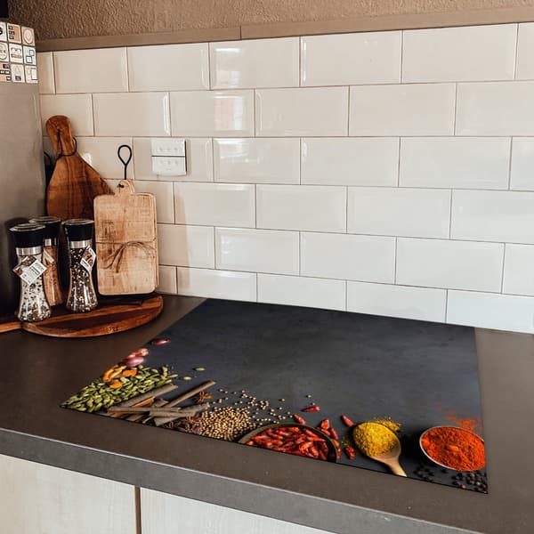 KitchenYeah Induktionsskydd - Skyddsmatta Spishäll - Induktionshäll Täckmatta - Dekoration Kökstillbehör