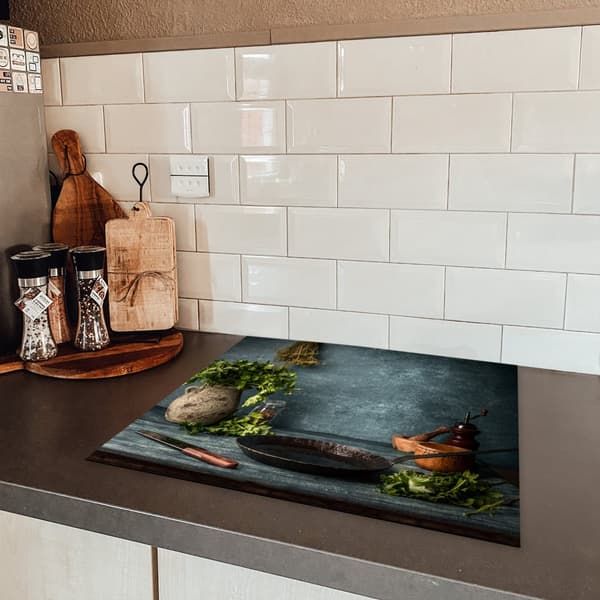 KitchenYeah Induktionsskydd - Skyddsmatta Spishäll - Induktionshäll Täckmatta - Dekoration Kökstillbehör