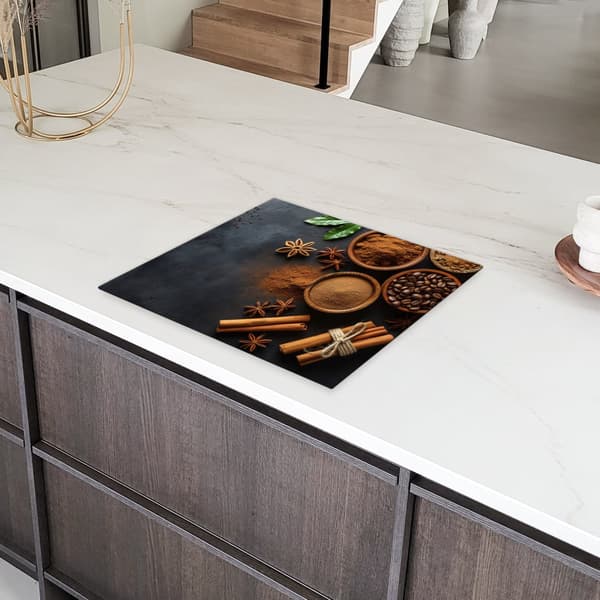 KitchenYeah Induktionsskydd - Skyddsmatta Spishäll - Induktionshäll Täckmatta - Dekoration Kökstillbehör