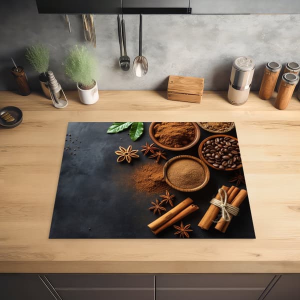 KitchenYeah Induktionsskydd - Skyddsmatta Spishäll - Induktionshäll Täckmatta - Dekoration Kökstillbehör