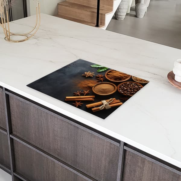 KitchenYeah Induktionsskydd - Skyddsmatta Spishäll - Induktionshäll Täckmatta - Dekoration Kökstillbehör