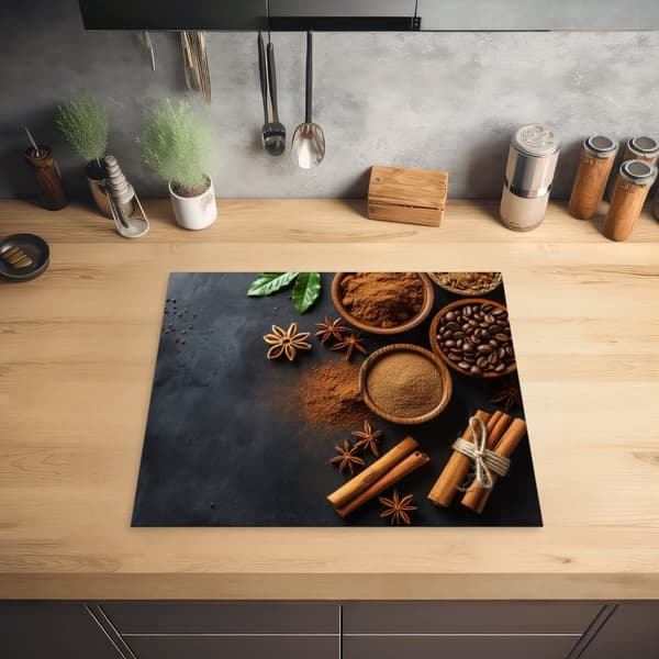 KitchenYeah Induktionsskydd - Skyddsmatta Spishäll - Induktionshäll Täckmatta - Dekoration Kökstillbehör