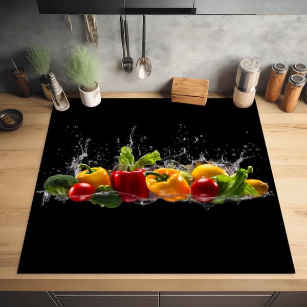 KitchenYeah Induktionsskydd - Skyddsmatta Spishäll - Induktionshäll Täckmatta - Dekoration Kökstillbehör