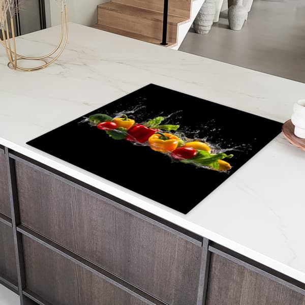 KitchenYeah Induktionsskydd - Skyddsmatta Spishäll - Induktionshäll Täckmatta - Dekoration Kökstillbehör