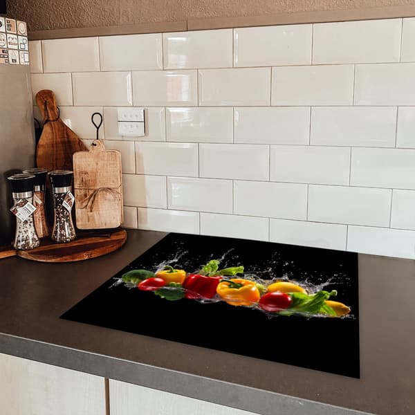 KitchenYeah Induktionsskydd - Skyddsmatta Spishäll - Induktionshäll Täckmatta - Dekoration Kökstillbehör