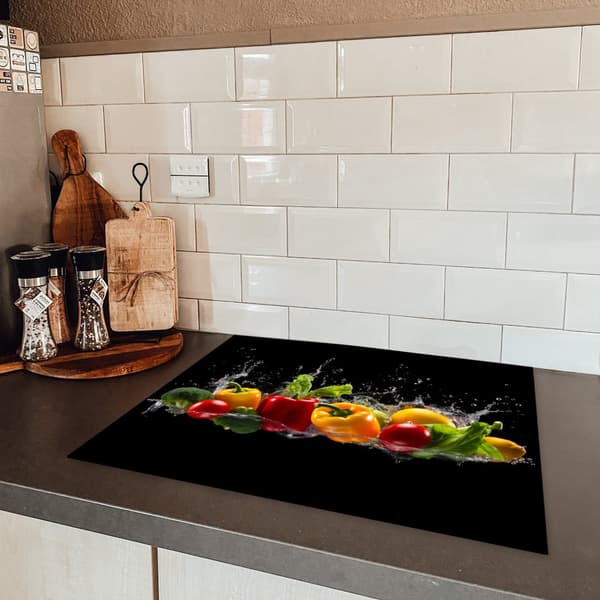 KitchenYeah Induktionsskydd - Skyddsmatta Spishäll - Induktionshäll Täckmatta - Dekoration Kökstillbehör