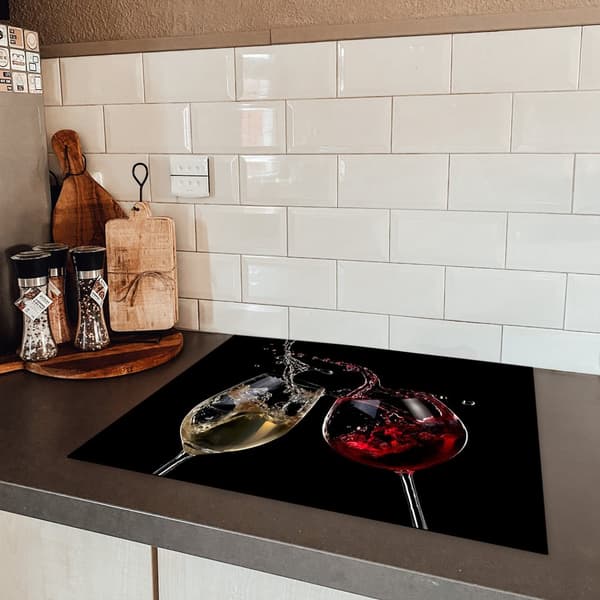 KitchenYeah Induktionsskydd - Skyddsmatta Spishäll - Induktionshäll Täckmatta - Dekoration Kökstillbehör