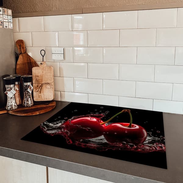 KitchenYeah Induktionsskydd - Skyddsmatta Spishäll - Induktionshäll Täckmatta - Dekoration Kökstillbehör