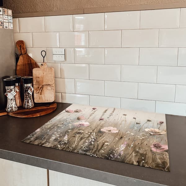 KitchenYeah Induktionsskydd - Skyddsmatta Spishäll - Induktionshäll Täckmatta - Dekoration Kökstillbehör