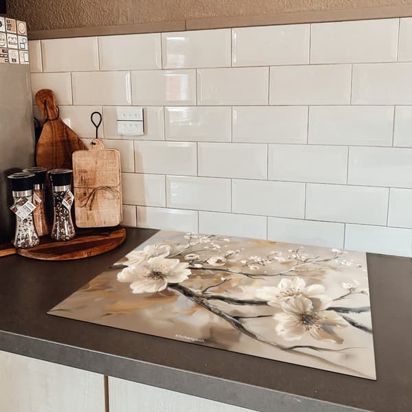 KitchenYeah Induktionsskydd - Skyddsmatta Spishäll - Induktionshäll Täckmatta - Dekoration Kökstillbehör
