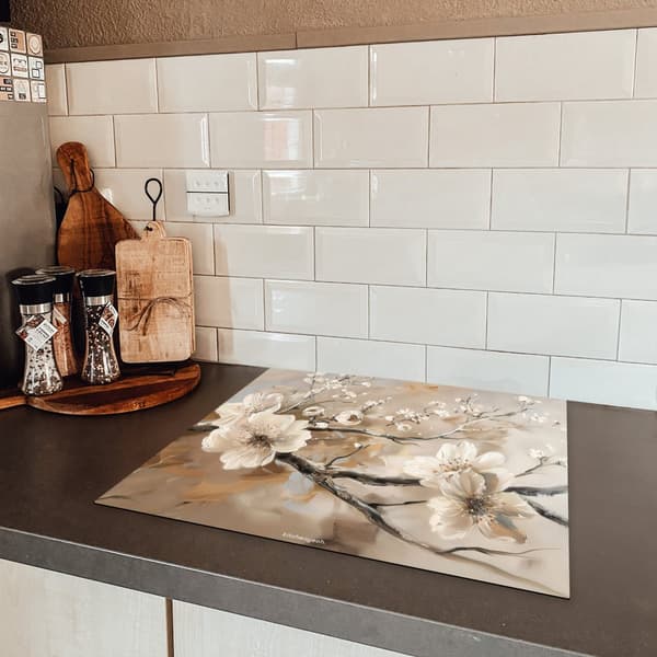 KitchenYeah Induktionsskydd - Skyddsmatta Spishäll - Induktionshäll Täckmatta - Dekoration Kökstillbehör