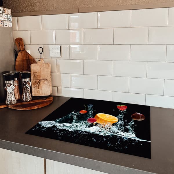 KitchenYeah Induktionsskydd - Skyddsmatta Spishäll - Induktionshäll Täckmatta - Dekoration Kökstillbehör