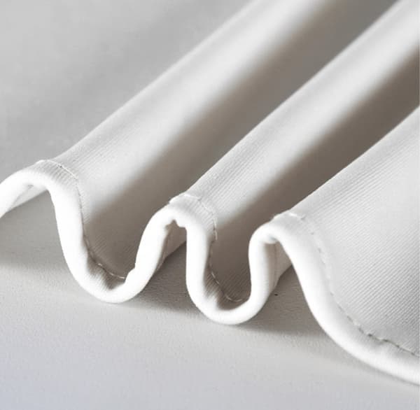 Tarjoilupöydän päällinen, valkoinen jalkalista, röyhelö, 180x76 cm