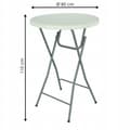 Miniatyrbild 4 av 4: TOPPER DUK flexibel COCKTAIL BAR-bord 80 VIT