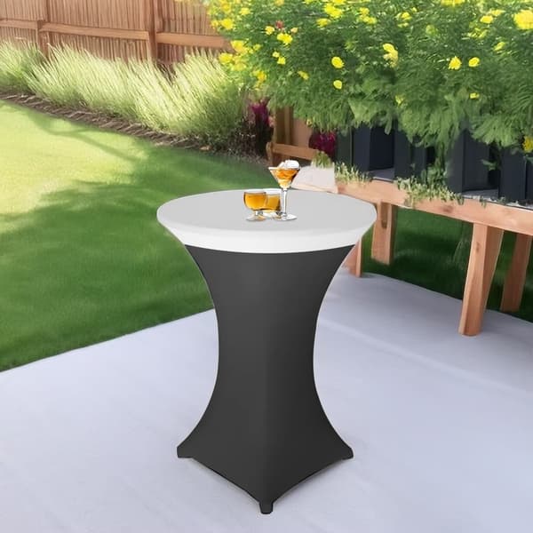 TOPPER DUK flexibel COCKTAIL BAR-bord 80 VIT