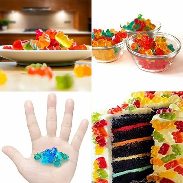 INF Godteri fra Gummy Bears Silikonoransje