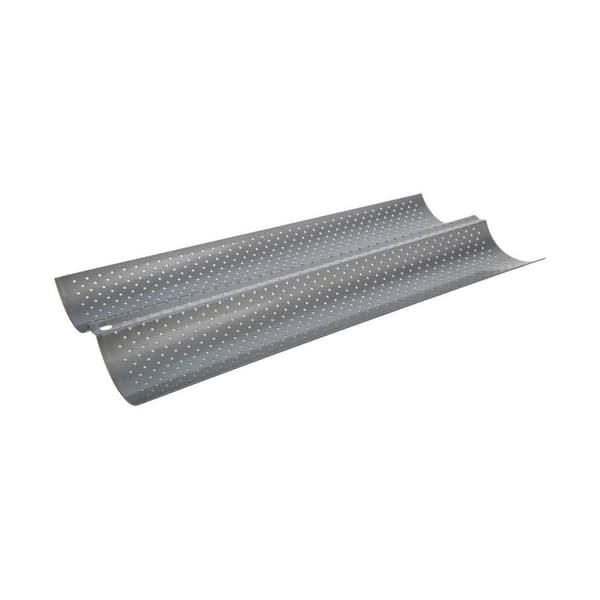 Baguetteplåt 5five Simply Smart Silvrig Aluminium Kromad 38 x 16 cm