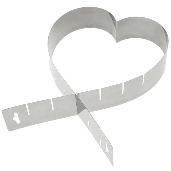 4 expanderbara bakverksramar - hjärta