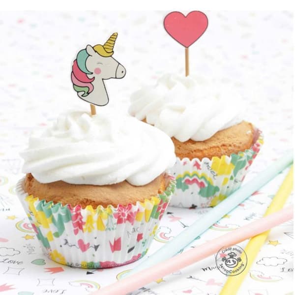 24 lådor + 24 “Unicorn” tårt toppers