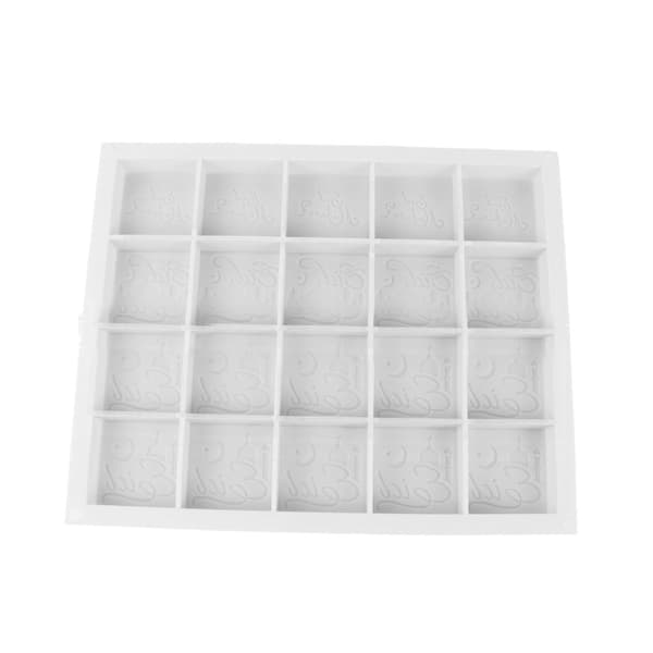 INF Silikone chokoladeform Hvid