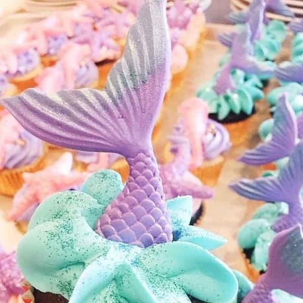 Mermaid Sjöjungfru Fena Silikonform