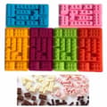 Miniatyrbild 3 av 8: 10 Bitar Klossform Lego Silikonform Form Sugarpaste Bakform