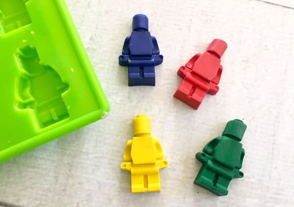 8 Bitar Gubbar Klossar män Byggklossar Robot Silikonform Form