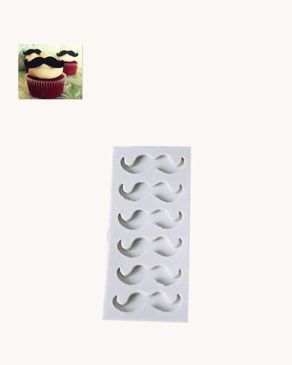 6 Mustasch SIlikonform