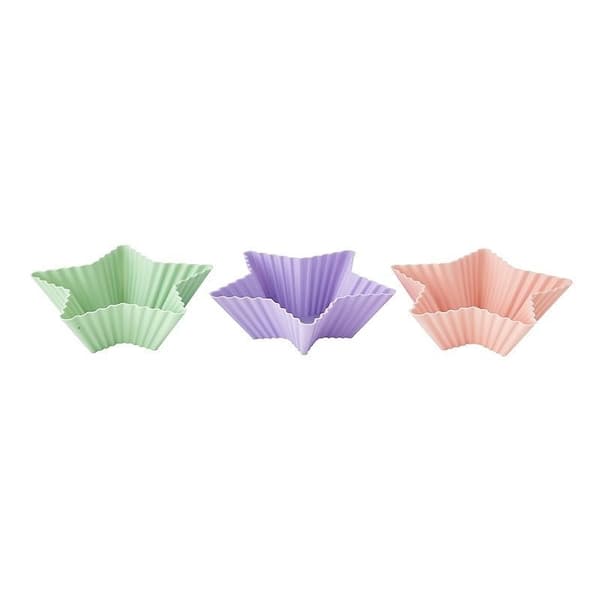 Muffinsformar i Silikon Stjärnor 5-Pack