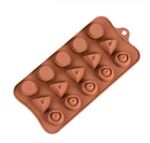 Pralinform Runda Trianglar Silikonform Chokladform Form för Praliner