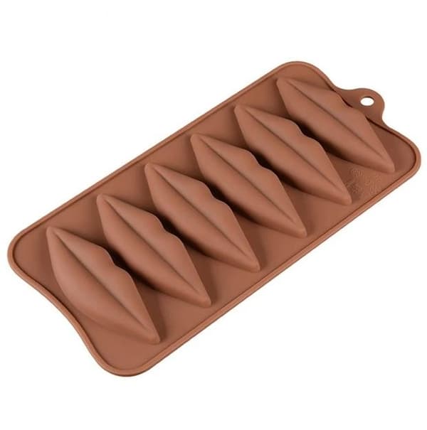 Läppar Praliner SIlikonform Mun Chokladform Pralinform Form