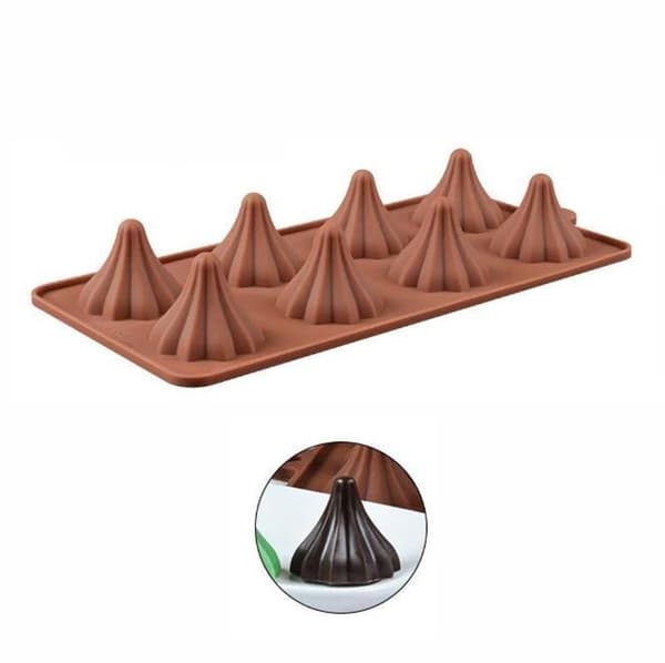 Toppar 8 st Silikonform | Pralinform Röd