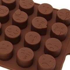 Roliga Emoji Smiley Pralinform Silikonform
