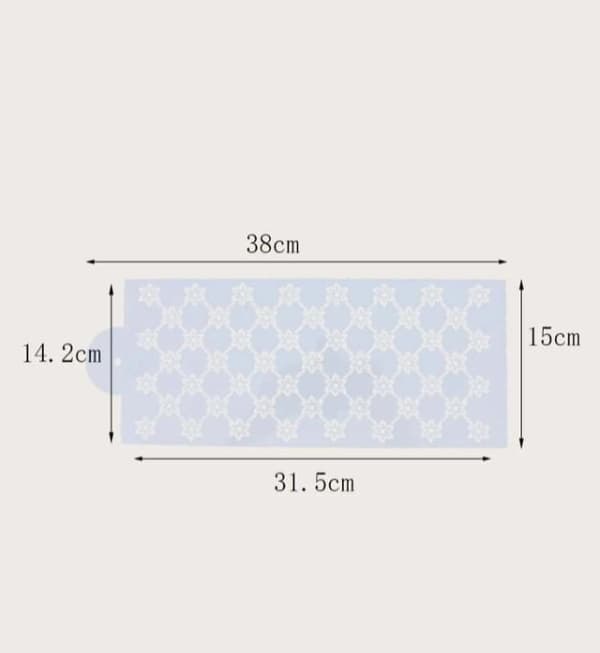 Tårtstencil Schablon Damask 4-Pack